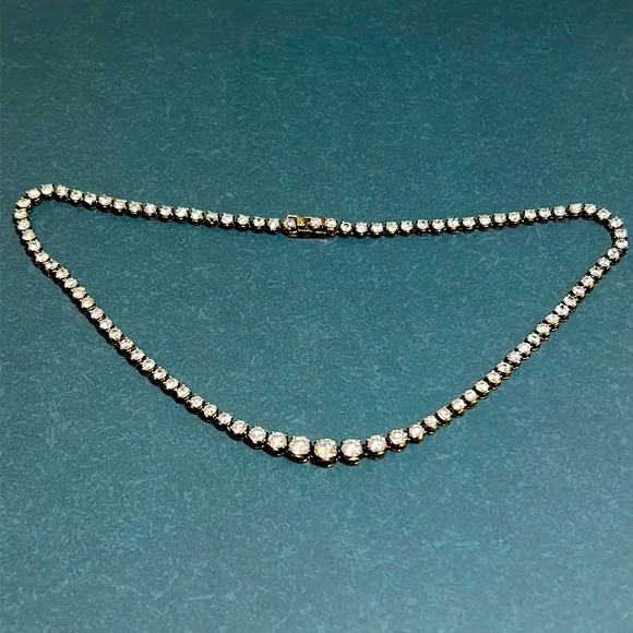 Charles Winston Edition CZ Tennis Necklace - Picture 2 of 5